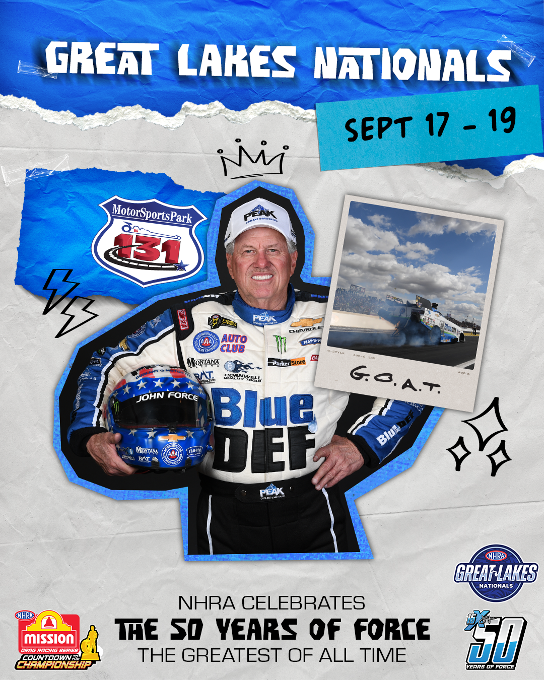 NHRA Great Lakes Nationals Returns to US 131 Motorsports Park in 2027