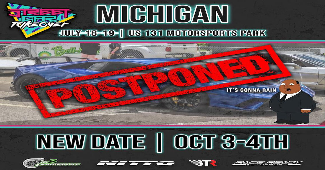 Street Car Takeover Michigan Postponed to October 3–4, 2025